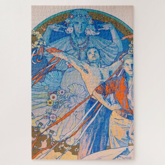 Alphonse Mucha Poster voor Sokol (1926) Legpuzzel (Verticaal)