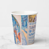 Alphonse Mucha Poster voor Sokol (1926) Papieren Bekers (Links)