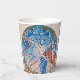 Alphonse Mucha Poster voor Sokol (1926) Papieren Bekers