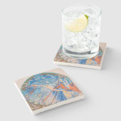 Alphonse Mucha Poster voor Sokol (1926) Stenen Onderzetter (Zijkant)