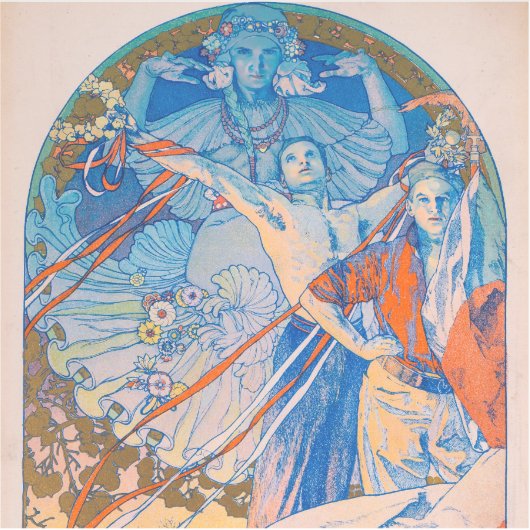 Alphonse Mucha Poster voor Sokol (1926) Sticker (Voorkant)