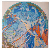 Alphonse Mucha Poster voor Sokol (1926) Tegeltje (Voorkant)