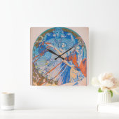 Alphonse Mucha Poster voor Sokol (1926) Vierkante Klok (Huis)