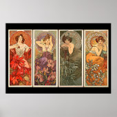 Alphonse Mucha Precious Stones Poster (Voorkant)