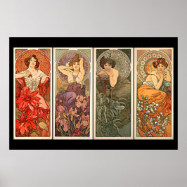 Alphonse Mucha Precious Stones Poster