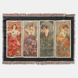 Alphonse Mucha Precious Stones Rugs Deken