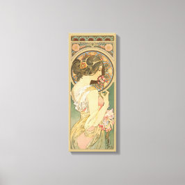 Alphonse Mucha Primrose CC0640 Canvas Afdruk