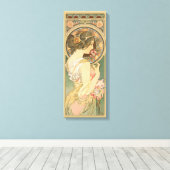 Alphonse Mucha Primrose CC0640 Canvas Afdruk (Insitu (Houten vloer))
