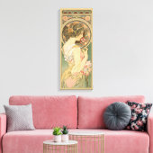Alphonse Mucha Primrose CC0640 Canvas Afdruk (Insitu (Woonkamer))