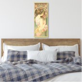Alphonse Mucha Primrose CC0640 Canvas Afdruk (Insitu (Slaapkamer))