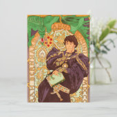 Alphonse Mucha Prince en Dragon Aankondiging (Staand voorkant)