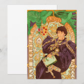 Alphonse Mucha Prince en Dragon Aankondiging (Voorkant / Achterkant)