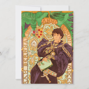 Alphonse Mucha Prince en Dragon Aankondiging