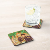 Alphonse Mucha Prince en Dragon Bier Onderzetter (Rechterzijde)