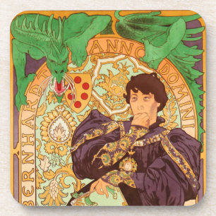 Alphonse Mucha Prince en Dragon Bier Onderzetter