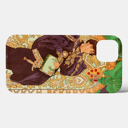 Alphonse Mucha Prince en Dragon Case-Mate iPhone Case (Achterkant (horizontaal))