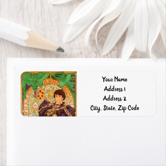 Alphonse Mucha Prince en Dragon Etiket (Insitu)