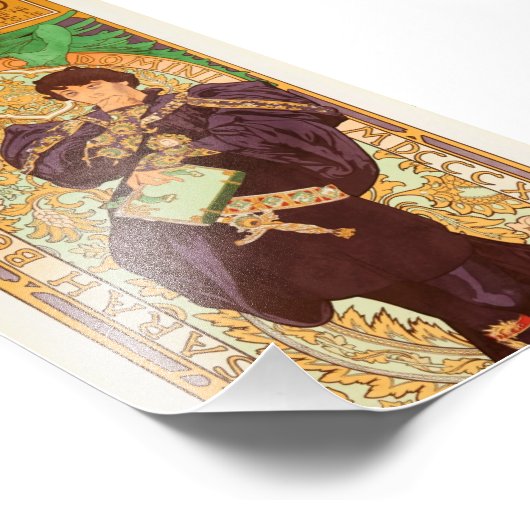 Alphonse Mucha Prince en Dragon Foto Afdruk (Hoek)