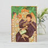 Alphonse Mucha Prince en Dragon Kaart (Staand voorkant)