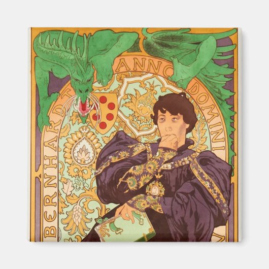 Alphonse Mucha Prince en Dragon Magnet (Voorkant)