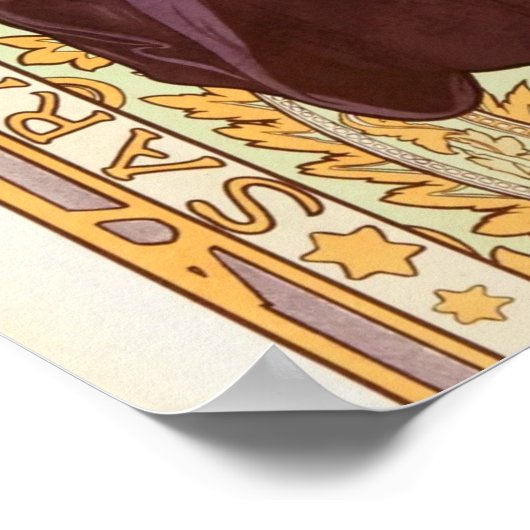 Alphonse Mucha Prince en Dragon Poster (Hoek)