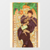 Alphonse Mucha Prince en Dragon Raamsticker (Vel)