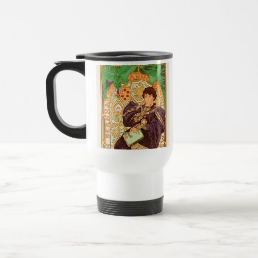 Alphonse Mucha Prince en Dragon Reisbeker (Links)