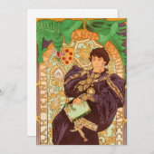 Alphonse Mucha Prince en Dragon Save The Date (Voorkant / Achterkant)