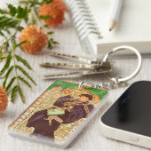Alphonse Mucha Prince en Dragon Sleutelhanger (Voorkant Rechts)
