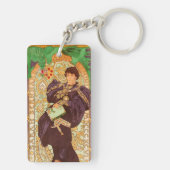 Alphonse Mucha Prince en Dragon Sleutelhanger (achterkant)