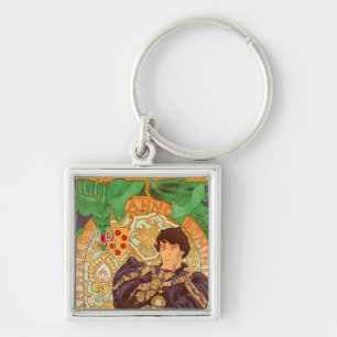 Alphonse Mucha Prince en Dragon Sleutelhanger