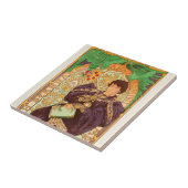 Alphonse Mucha Prince en Dragon Tegeltje (Zijkant)