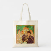 Alphonse Mucha Prince en Dragon Tote Bag (Achterkant)