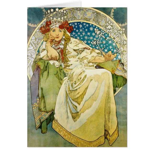 Alphonse Mucha Princess Hyacinth Art Nouveau (Voorkant)