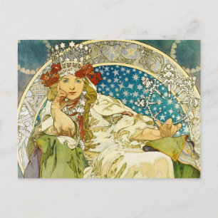Alphonse Mucha Princess Hyacinth Art Nouveau Briefkaart