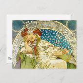 Alphonse Mucha Princess Hyacinth Art Nouveau Briefkaart (Voorkant / Achterkant)