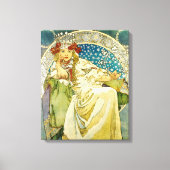 Alphonse Mucha Princess Hyacinth Art Nouveau Canvas Afdruk (Voorkant)