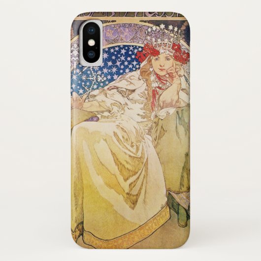 Alphonse Mucha Princess Hyacinth Art Nouveau Case-Mate iPhone Case (Achterkant)