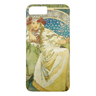 Alphonse Mucha Princess Hyacinth Art Nouveau iPhone 8/7 Plus Hoesje