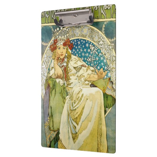 Alphonse Mucha Princess Hyacinth Art Nouveau Klembord (Links)