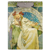 Alphonse Mucha Princess Hyacinth Art Nouveau Klembord (Voorkant)