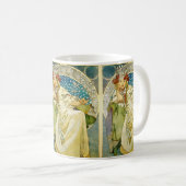 Alphonse Mucha Princess Hyacinth Art Nouveau Koffiemok (Voorkant rechts)