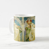 Alphonse Mucha Princess Hyacinth Art Nouveau Koffiemok (Voorkant links)
