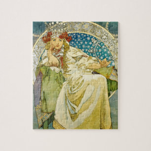 Alphonse Mucha Princess Hyacinth Art Nouveau Legpuzzel