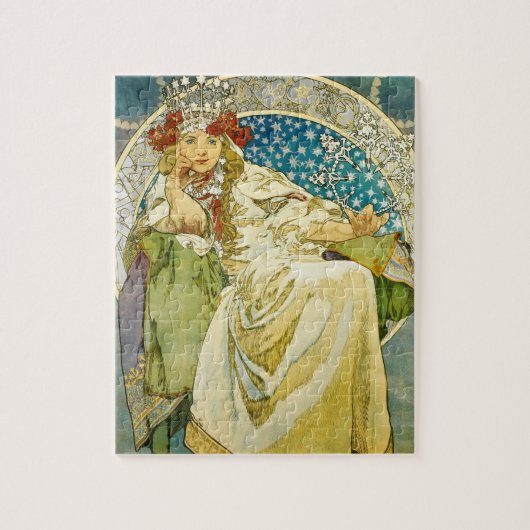 Alphonse Mucha Princess Hyacinth Art Nouveau Legpuzzel (Verticaal)
