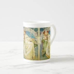 Alphonse Mucha Princess Hyacinth Art Nouveau Porselein Kop