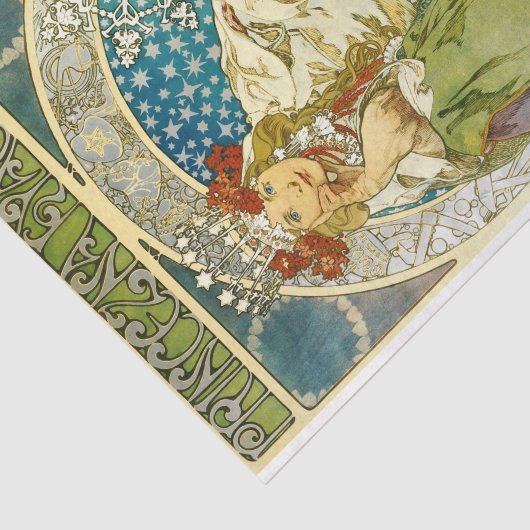 Alphonse Mucha Princess Hyacinth Art Nouveau Tissuepapier (Detail)