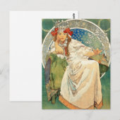Alphonse Mucha Princess Hyacinth Briefkaart (Voorkant / Achterkant)