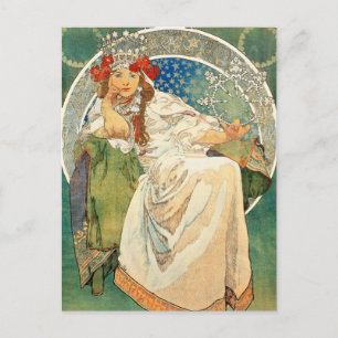 Alphonse Mucha Princess Hyacinth Briefkaart