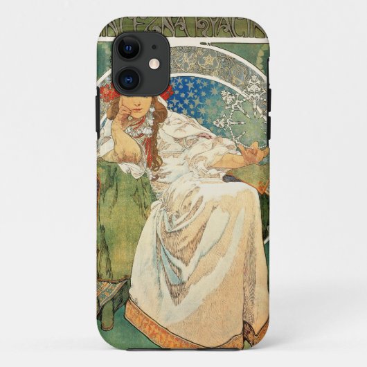 Alphonse Mucha Princess Hyacinth iPhone 5 Hoesje (Achterkant)
